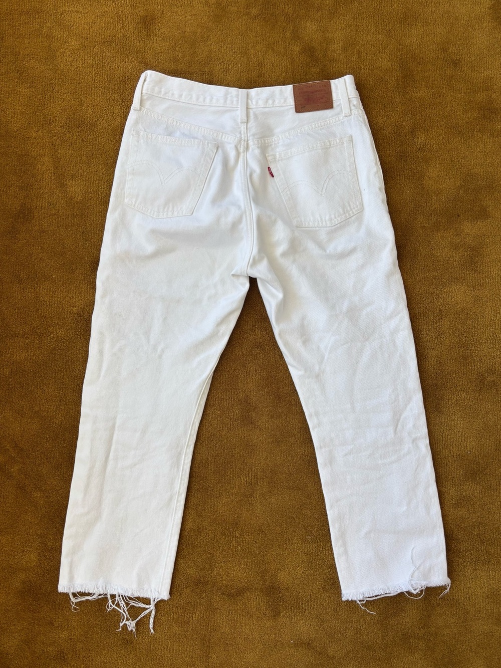 White 501 Levis Jeans